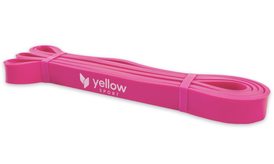 Guma do ćwiczeń yellowPOWER Band różowa opór 11-23 kg